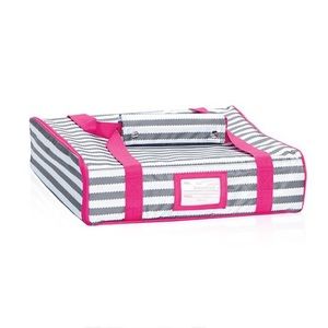 NEW** Thirty One Pack-A-Party Thermal Bag Grey Wave